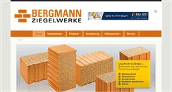 Desktop Screenshot of bergmann-ziegel.de
