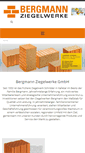 Mobile Screenshot of bergmann-ziegel.de